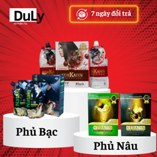Thuốc Nhuộm tóc Phủ Bạc Đen Tóc Dạng Túi 500mlx2 Nataki - không dính da đầu - tiết kiệm chi phí