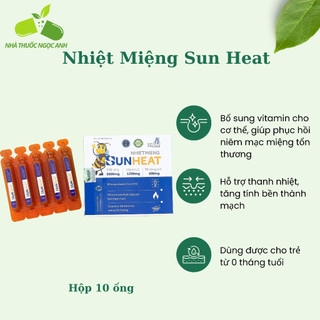 Nhiệt miệng trẻ em sun heat hộp 10 ống