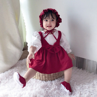  BODY VÁY KIỂU YẾM NƠ ĐỎ MẬN SIÊU YÊU MIN BOUTIQUE . ĐỒ CHO BÉ GÁI SƠ SINH, ĐẦY THÁNG,SINH NHẬT