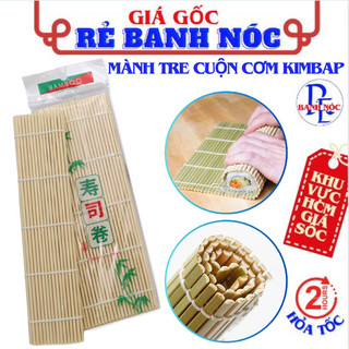 Mành Tre Cuộn Kimbap, Sushi Bằng Gỗ Tre An Toàn - Dụng Cụ Làm Sushi, Cơm Cuộn Đa Năng Tiện Ích