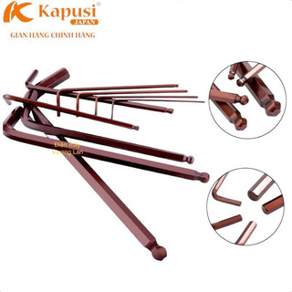 Lục giác đầu bi lẻ 2.5-6mm Kapusi Japan gồm các số 2.5 / 3 / 4 / 5 / 6mm - Hàng chính hãng