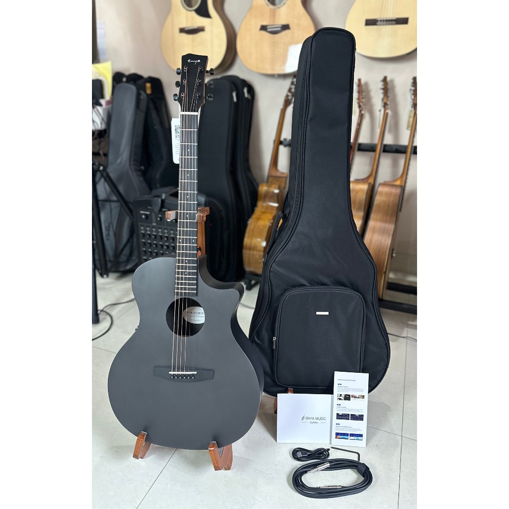 Guitar Acoustic Enya EGA-X0 EQ SP1 Black Smart Bản 2024