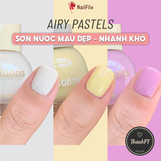 【Sơn Thường TWO MOONS Màu Pastels Nhanh Khô -  Lâu Trôi - Màu Đẹp - Không Cần Hơ Đèn - Sơn Móng Tay Tự Khô - 10ml