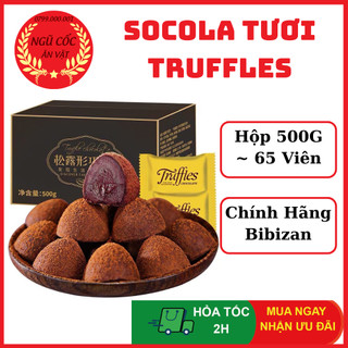 SOCOLA Tươi Nama Truffles Chocolate - Hàng Chính Hãng Bibizan - Hộp 500g - 65 Viên - ngucoc_anvat