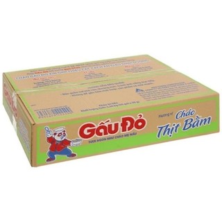 Thùng 50 gói cháo gấu đỏ thịt bằm