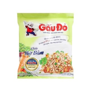 Thùng 50 gói cháo gấu đỏ thịt bằm