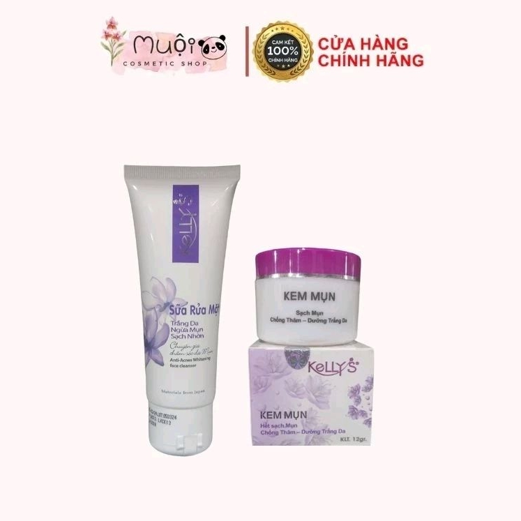 [CHÍNH HÃNG] Sữa rửa mặt Kelly's 50g / Kem mụn Kelly's 12g