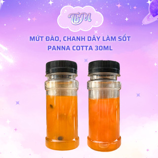 Mứt đào, chanh dây Berrino làm sốt panna cotta, sinh tố, pha nước chai chiết 30ml
