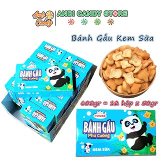 Bánh gấu kem sữa phú cường 12 hộp 600gr