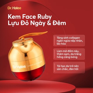Kem face ruby lựu đỏ dr halee dưỡng trắng da ngày và đêm giảm thâm sạm nám - phục hồi da chuyên sâu