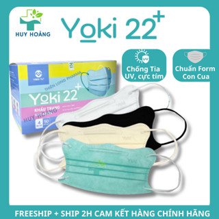 [Thùng 500 Cái] Khẩu trang Cua Yoki 22+ kiểu dáng KF94, khẩu trang y tế con cua 4 lớp dày dặn