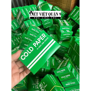 Hộp 100 tờ giấy uốn lạnh cold paper, giấy uốn lạnh xoăn nam nữ cho tiệm tóc