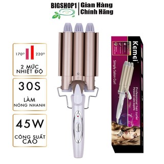 Máy Uốn Tóc 3 Trục KEMEI km-1010 Hàng nhập khẩu