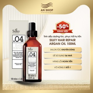Tinh dầu dưỡng tóc siêu mềm mượt serum tóc nhuộm uốn phục hồi hư tổn gẫy rụng chất chăm sóc tóc khô xơ Silky Argan Oil