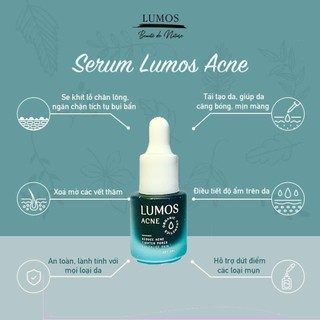 Serum giảm mụn, chấm thâm mụn Lumos Acne 5ml
