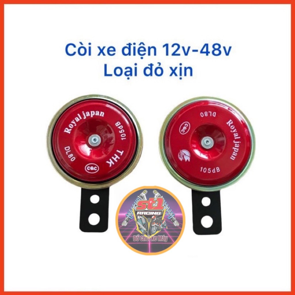 Còi Xe Đạp Điện, Xe Máy Điện 12v-48v Loại xịn (giá 1 chiếc)