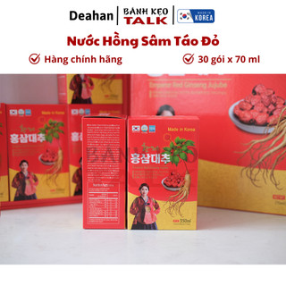 Nước Hồng sâm táo đỏ Deahan hàn quốc (30 gói x70ml)