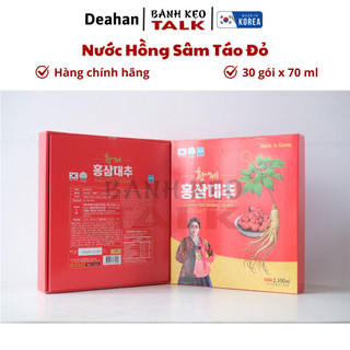 Nước Hồng sâm táo đỏ Deahan hàn quốc (30 gói x70ml)
