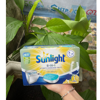 Hộp viên rửa chén bát sunlight 5 in 1 dành cho máy rửa chén
