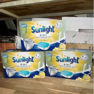 Combo 3 hộp viên rửa chén bát sunlight 5 in 1 dành cho máy rửa chén