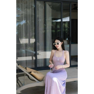 [Kim Clothing] Set bộ thun nữ áo cổ yếm thêu hoa + chân váy ôm dài tôn dáng