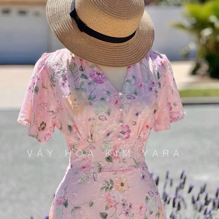 [DTB] Đầm hoa thêu đuôi cá