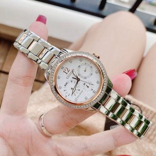Đồng hồ nữ chính hãng citizen eco drive fd2016-51a | dây thép | mặt trắng