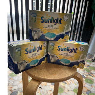 Combo 3 hộp viên rửa chén bát sunlight 5 in 1 cho máy rửa chén bát