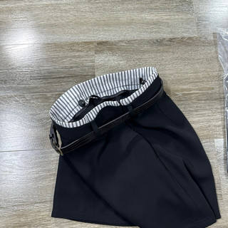 Chân váy pha cạp kèm belt