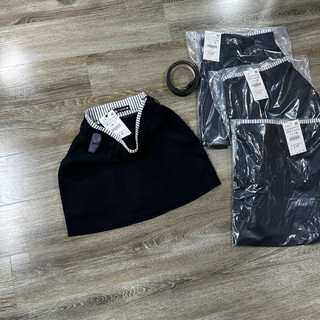 Chân váy pha cạp kèm belt