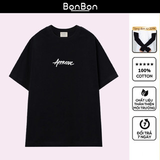 Áo thun unisex, áo phông oversize 100% cotton, co giãn 2 chiều, cổ bo tròn, hình in Pet có thể giặt máy BonBon - AC1028