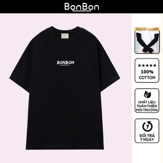 Áo thun unisex, áo phông form rộng 100% cotton, co giãn 2 chiều, cổ bo tròn, hình in Pet có thể giặt máy BonBon - AC1042