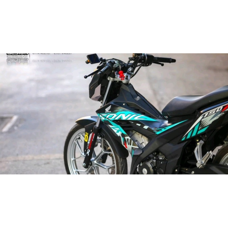 tem rời sonic đen xanh lục bảo-chất liệu decal 3 lớp