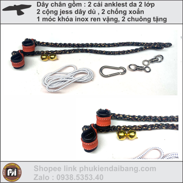 Dây buộc chân đại bàng, dây xích chân đại bàng, dây đeo chân đại bàng, dây dù