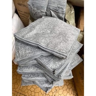 Sét 10 khăn lau đa năng 2 mặt siêu thấm màu xám
