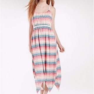 Đầm maxi lụa hoạ tiết