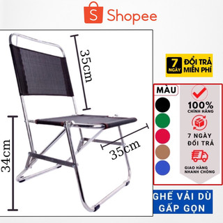 Ghế vải dù Inox cho quán Trà chanh, Cafe, Câu cá