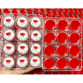 Son Dưỡng Môi Kích Nên Màu Sau Phun Xăm 1 vỉ 12 hũ trắng trong ( hũ 2G) Dạng hũ vuông hoặc tròn