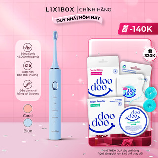 Combo Bàn Chải Điện Halio Sonic SmartClean Electric Toothbrush kèm Đầu Bàn Chải