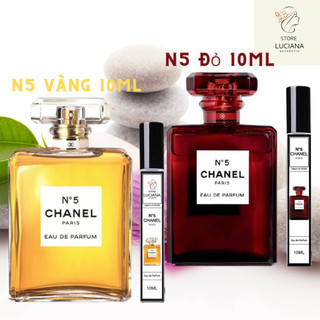 Nước hoa nữ n5 vàng n5 đỏ chiết 10ml, cô nàng tinh tế usa