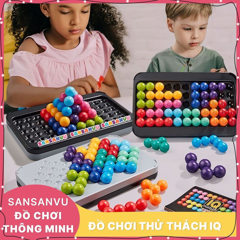 Đồ chơi trí tuệ thử thách IQ smart games 120 thử thách từ dễ tới khó giúp bé phát triển tư duy