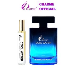 Nước hoa nam thơm lâu charme cool water hương thơm mạnh mẽ thanh lịch cho các quý ông chai 100ml