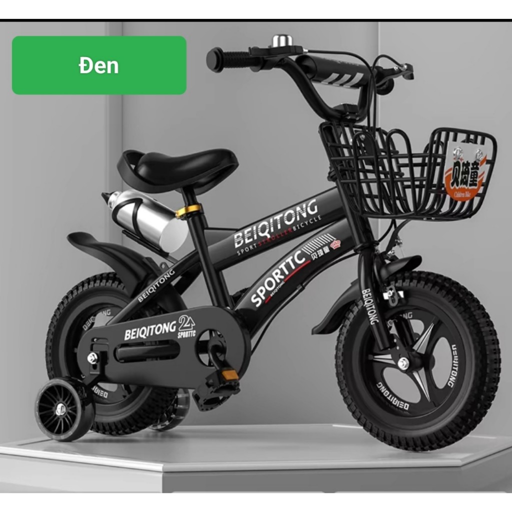 xe đạp cho bé yêu BeQiTongM200(12-14-16-18INCH)-TẶNG KÈM ĐỒ BẢO HỘ BÌNH NƯỚC