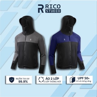  Áo chống nắng 2 lớp PHỐI MÀU Rico Chống tia UV M24