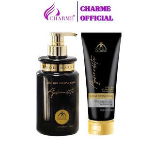 Combo dầu gội xả thượng hạng Charme Aphrodite - Black 500ml
