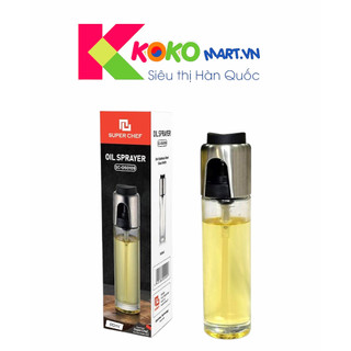 Chai xịt dầu ăn thủy tinh inox 304 super shef sc-os0109
