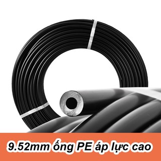Cuộn 100 mét dây phun sương PE cao áp 9.52 đường kính trong 4mm