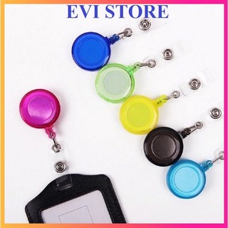 Móc đeo thẻ bảng tên / Móc thẻ co rút / Thẻ cài ngực mặt trơn