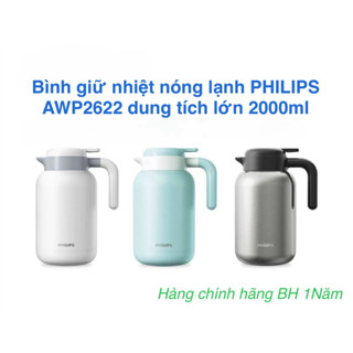 Bình giữ Nhiệt nóng lạnh PHILIPS AWP2622-2525 dung tích lớn 1.8L/2L - BH 1 Năm