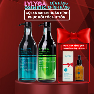 Dầu Gội KAFEN 800ml + Dầu Xả KAFEN 800ml Bộ dầu cặp cao cấp phục hồi tóc nhanh chóng, vào nếp suôn mượt CHÍNH HÃNG GX15
